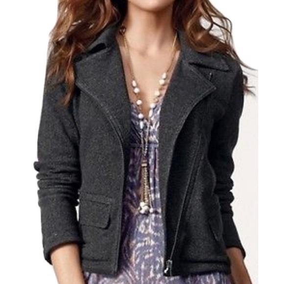 CAbi Jackets & Blazers - CAbi Indie French Terry Moto Zip Jacket Style #775